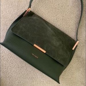 TED BAKER SUEDE and LEATHER BAG.